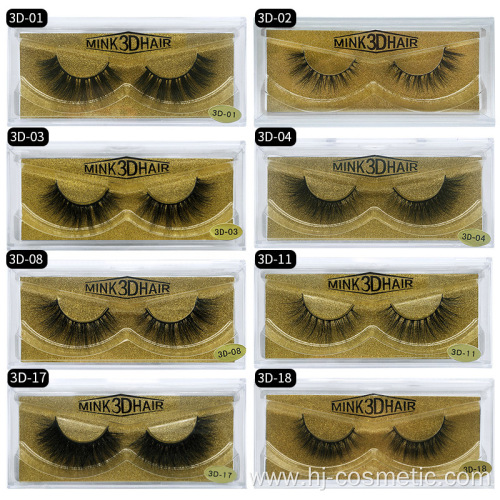 Black glossy eye lashes natural false eyelashes faux cils fake cilios posticos individual eyelash extension lashes mink set